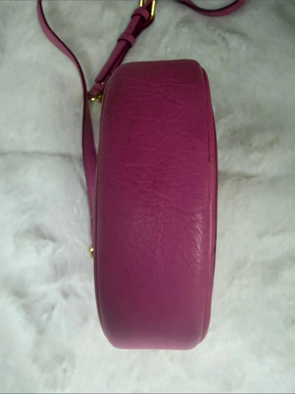 MCM Rare Sweet Pink Tambourine Crossbody Bag